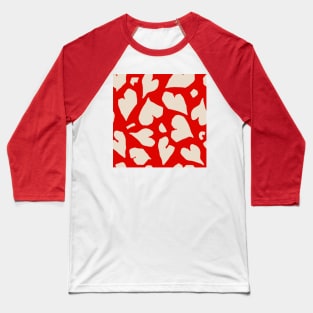 Beige Matisse Hearts Baseball T-Shirt